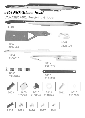 vamatex p401 gripper head